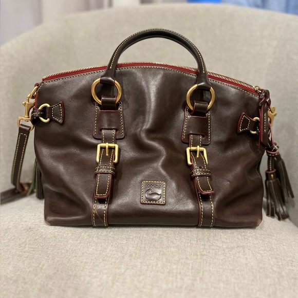 Dooney & Bourke Brown Genuine Leather Satchel